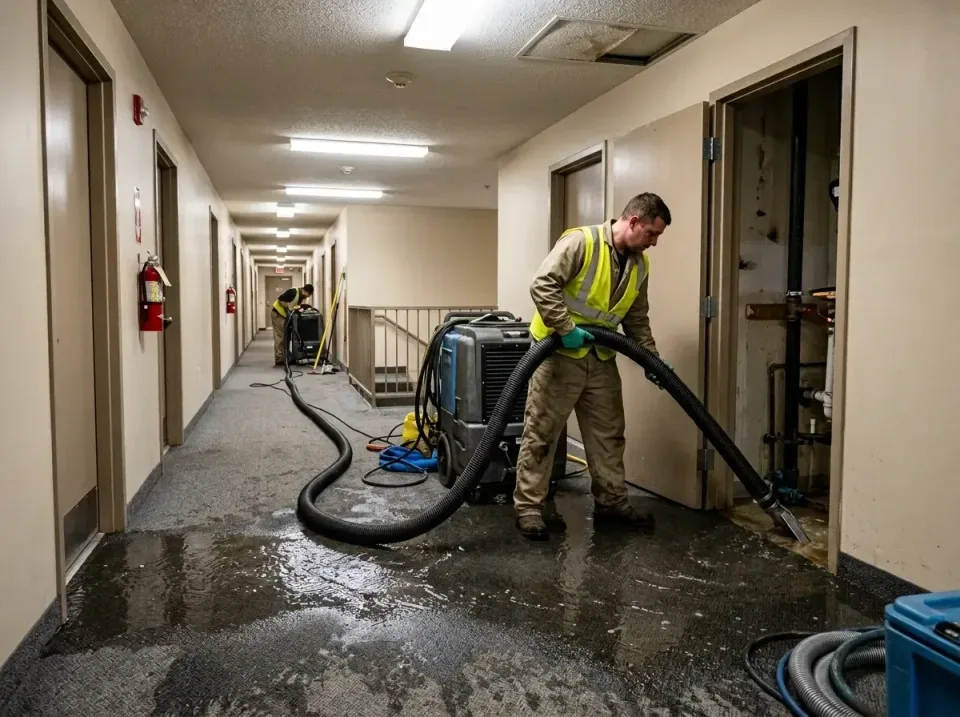 multi-unit-apartment-hallway-f-005 — frequently asked questions, Emergency Burst Pipe Water Extraction & Removal in Spanaway…